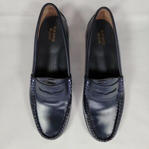 G.H. Bass & Co. Weejuns  Whitney Women's Dark Blue Slip-On Loafers Leather
